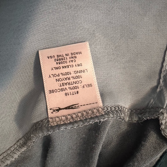 Anthropologie DOLAN Acadia Embroidered Tank Top Teal Blue Green Textured M - Picture 6 of 6